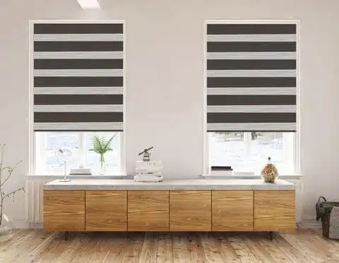 Zebra Shades - blind ideas for large windows